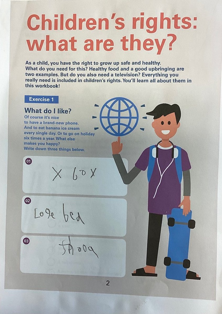 Some of our young people completed their first #rightsrespectingschools lesson! They learnt all about the difference between their wants and needs.