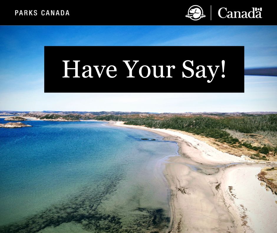 Share your input on the South Coast Fjords!

From Sept. 16 to Oct. 6, 2024, share your thoughts on the proposed #NMCA in the South Coast Fjords of #NL and the proposed redesignation of Sandbanks Provincial Park.

➡️parks.canada.ca/south-coast-fj…

<a href="/GovNL/">Government of Newfoundland & Labrador</a> <a href="/MFNGov/">MiawpukekFirstNation</a> <a href="/Qalipu2011/">Qalipu First Nation</a> #TownOfBurgeo