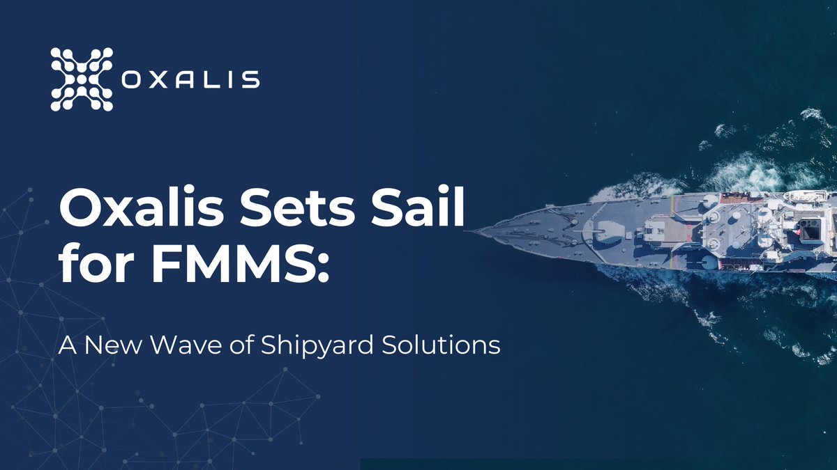 Oxalis_io's tweet photo. Oxalis is excited to showcase our cutting-edge shipyard solutions.

Join us at Booth D013 to learn how we can help you chart a new course for success.

⚓️ Get the details in our latest blog post: https://t.co/AHD31ZILMa

#Estimation #ShipRepair #ASNE #PPESM #Shipyard #NAVY https://t.co/uMI0bu3f4l