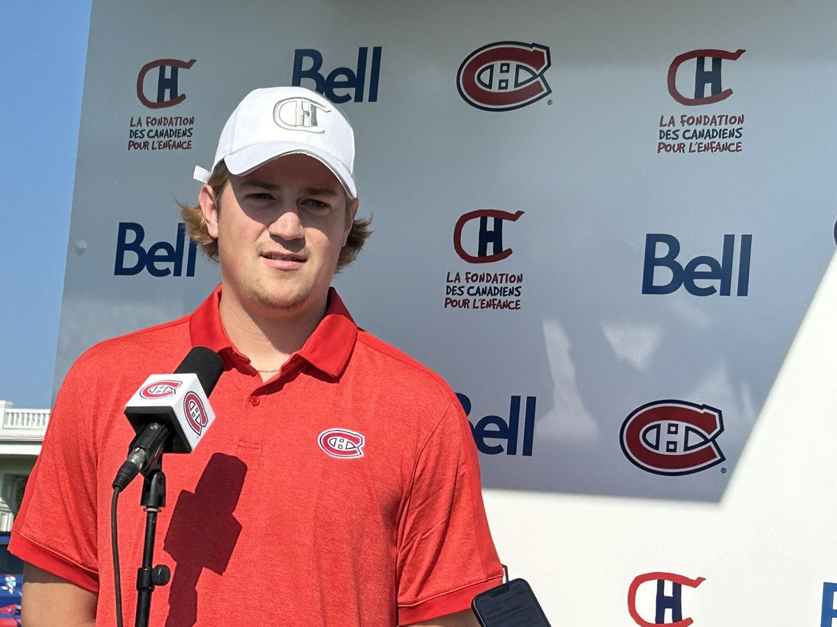 Montembeault - says hoping to be good enough to be in conversation to be one of 3 goalies part of team Canada at four nations face off this winter #Habs