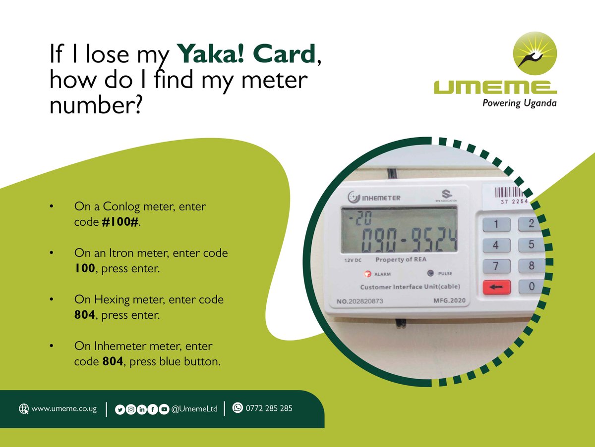 Yaka Tip!

#PoweringUganda #UmemeAtService