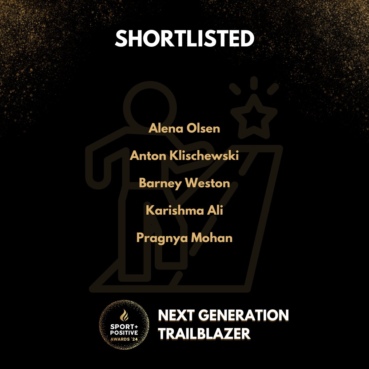 🎉Sport Positive Awards 2024: We are excited to announce our shortlisted entries for the Next Generation Trailblazer Award category.

🔗Learn more about our shortlisted entries: awards.sportpositivesummit.com/spashortlists-…

#sportpositive #SportPosAwards24