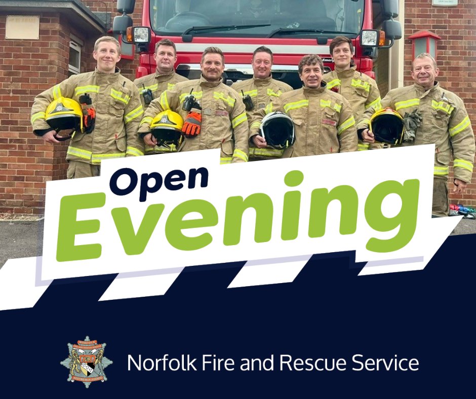 Want to find out about being an on-call firefighter in Norfolk? We're hosting a taster evening at Martham fire station next Monday (23 Sep), open to those living or working within five minutes of an on-call fire station. 

To book a place - email firecallbackreq@norfolk.gov.uk.
