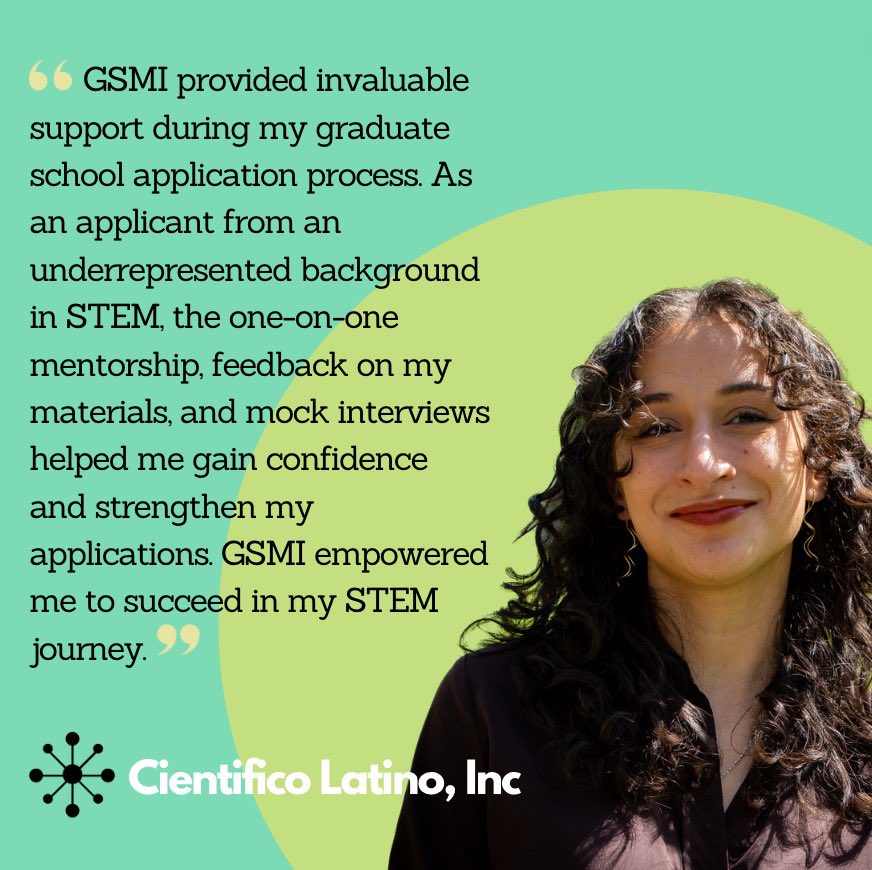 From 2019-2023, our GSMI mentorship program has made a difference in the lives of 524 students who were accepted into graduate school in STEM. 

The demographics of our GSMI scholars from 2019-2023 include 66% women, 48% Latinx, 48% first-gen, and 65% low-income students.