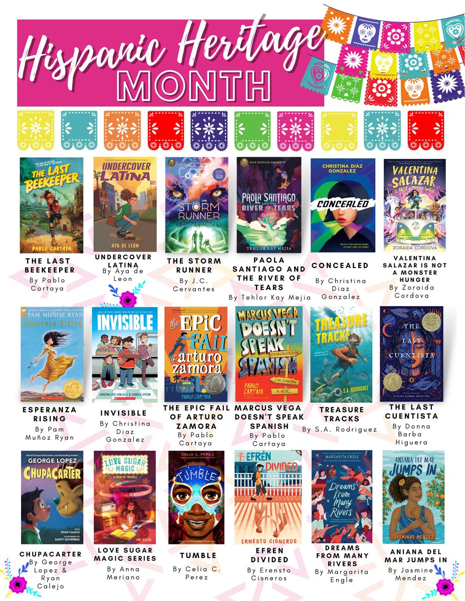 Kat Pettit (@thefestivelibrn) on Twitter photo Come check out our Hispanic Heritage Month Display in the Media Center! Shoutout to <a href="/melissacorey/">Melissa Corey ๐โจ | IG @melissacorey</a> for the visual book display template! ๐๐<a href="/hubofschool/">HCPS Library Media</a> Come check out our Hispanic Heritage Month Display in the Media Center! Shoutout to <a href="/melissacorey/">Melissa Corey ๐โจ | IG @melissacorey</a> for the visual book display template! ๐๐<a href="/hubofschool/">HCPS Library Media</a>