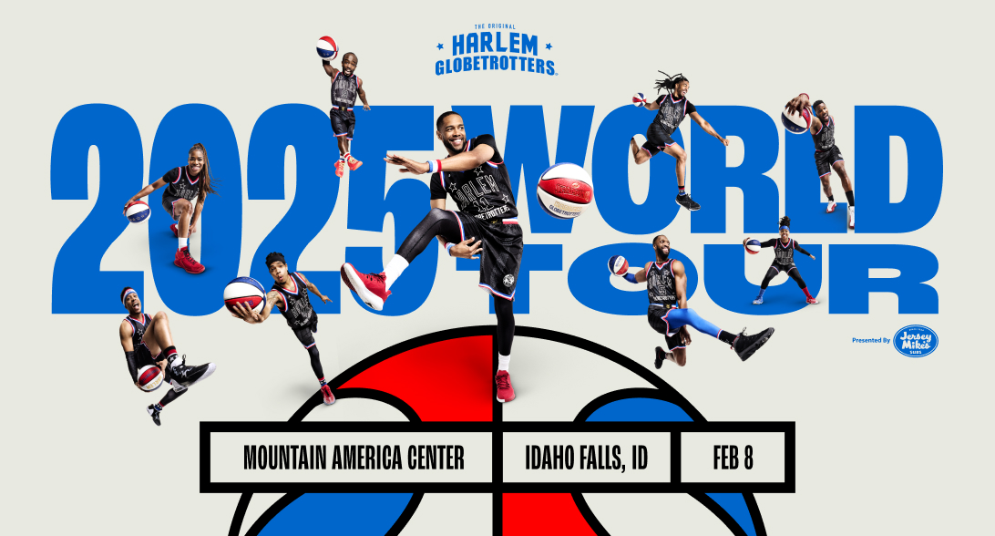 Idaho Falls, the World Famous Harlem Globetrotters are coming BACK to the Mountain America Center on Saturday, February 8, 2025! 
Venue presale starts Monday, September 23 at 10am using unlock code: VENUE
 bit.ly/3XGKdKx