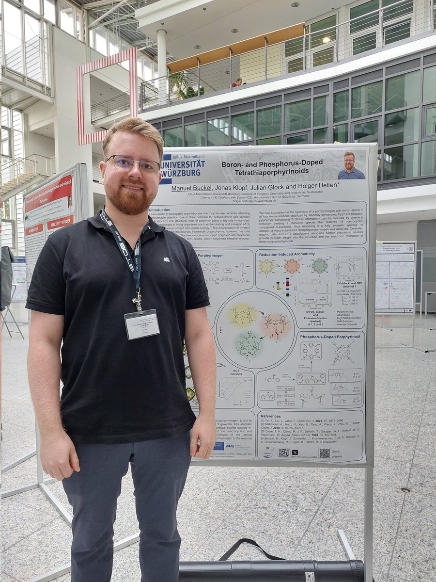 Great talks so far at the <a href="/GDCh_aktuell/">GDCh</a> Conference on Inorganic Chemistry! Tonight Jonas Klopf (W043) and <a href="/Manuel_Buckel/">Manuel Buckel</a> (W071) will present parts of their research in the poster session, check them out! #WöhlerTagung