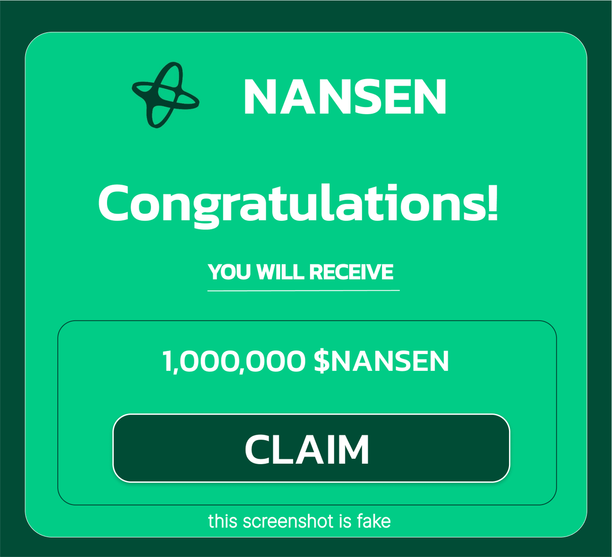parcifap's tweet photo. Nansen Airdrop is set to be MASSIVE!

Raised $90M by a16z = HUGE Rewards!

Cost: FREE
Time: 5 minutes.
Potential: $3,500+

Dive into Nansen Airdrop Strategy 🧵 https://t.co/BqfI7e8qVz