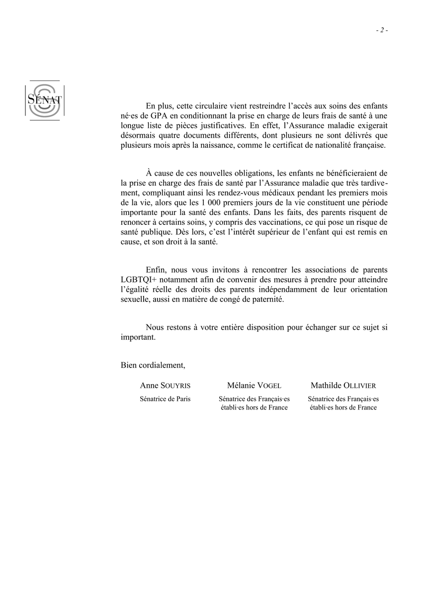 Rien ne justifie les discriminations des parents LGBTQI+.

Pourquoi l’<a href="/Assur_Maladie/">Assurance Maladie</a> restreint-elle alors les droits des couples homoparentaux et entrave l’accès aux soins des enfants conçu·es par GPA ?

L’égalité des droits, maintenant.