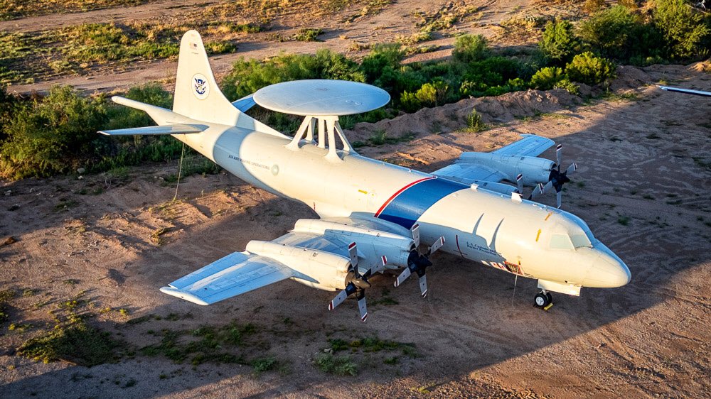 Boneyardsafari's tweet photo. Beautiful Sonoran Sunrise this morning at @pimaair with their new addition on display the P-3B AEW 155299 N145CS. #p3b #p3aew #cbp #pimaairandspacemuseum #tucson #visittucson #aviationsafari #aviationpreservation #boneyardsafari https://t.co/ki7khgdNgF