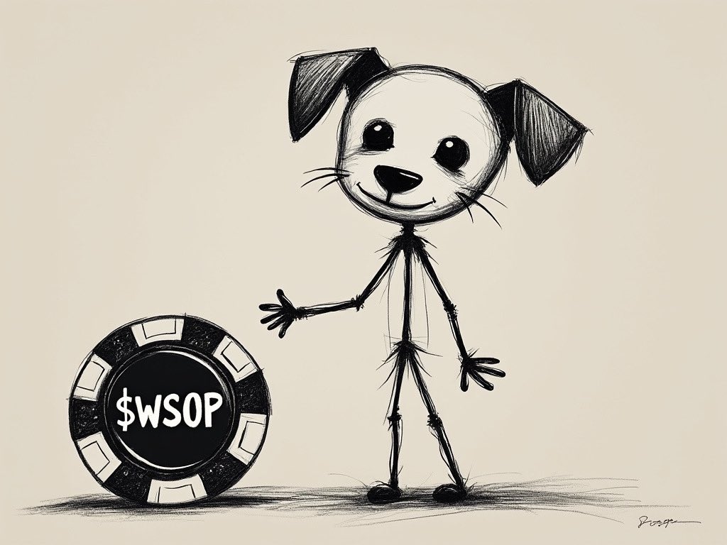 WSOPonSOL's tweet photo. Q: Who's cuter than a stick figure puppy? 🐶
A: No body 😳✏️
#BeHereAllWeek #DogJokes $WSOP https://t.co/pZUNpYh3Sx