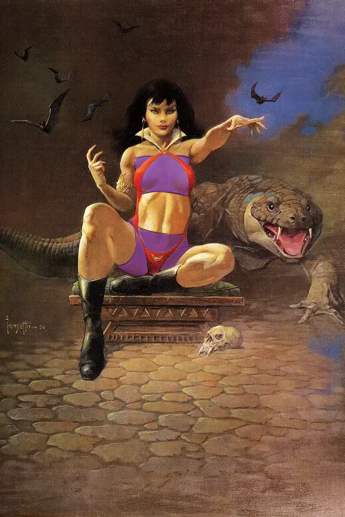 otagoth's tweet photo. Imagine censoring Frank Frazetta's art because business executives believe it would sell more. https://t.co/bYClIS0PPj