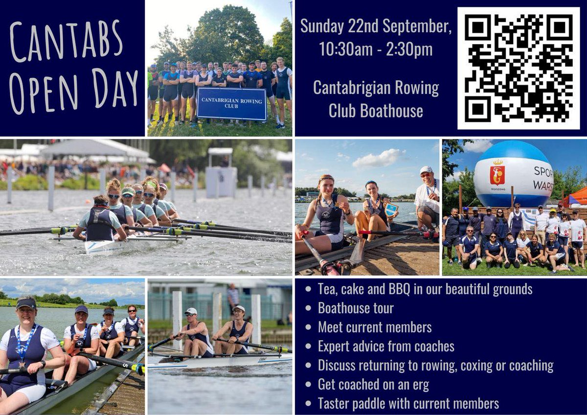 Open Day this Sunday. Want to get back into rowing? Why not join the fun:  cantabsrowing.org.uk/news/open-day-…