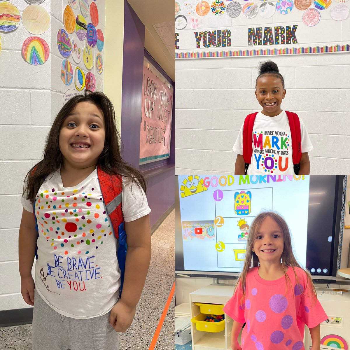 LuxfordES's tweet photo. We are celebrating #DotDay at Luxford!  🟠🟡🟢🔵🟣 @peterhreynolds @vbschools @MsFallejo @Beanyy_Babe @nprj2010 @Sarah_AllardVB @DavidSchleck https://t.co/Xmo8nHed1z