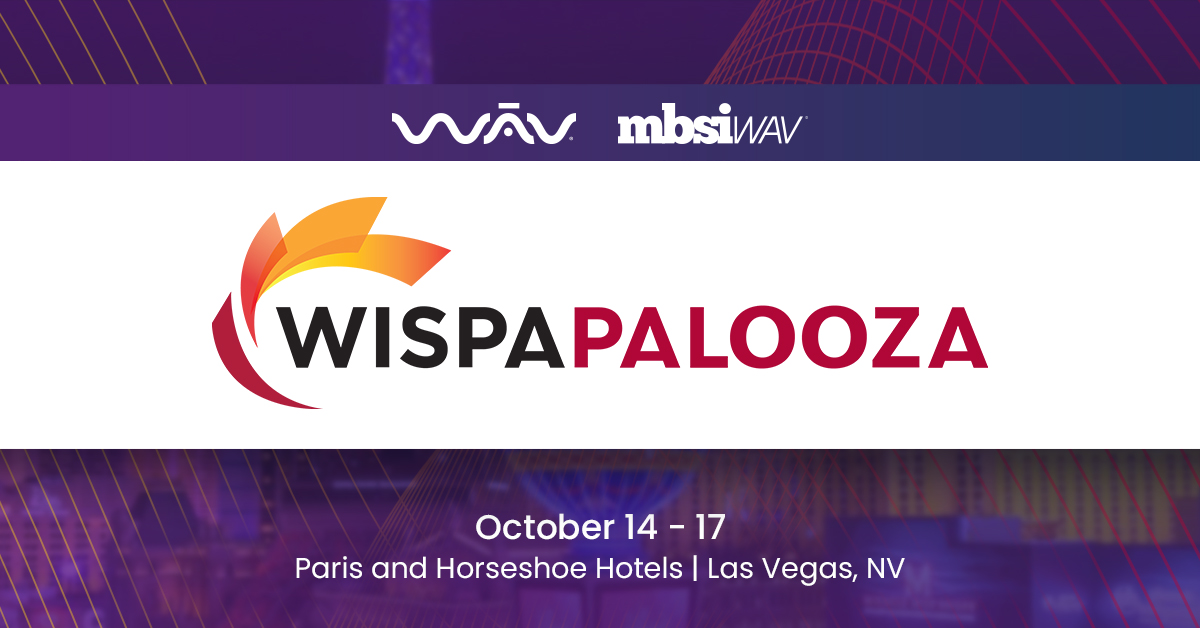 🎉 We're thrilled to celebrate WISPA's 20th anniversary at this year’s event! Visit us at Booth 249 in Las Vegas, Nevada, from October 14 - 17, 2024.

Check out everything we have in store: ow.ly/87b150To560

 #WISPAPALOOZA  #WISPAPALOOZA2024