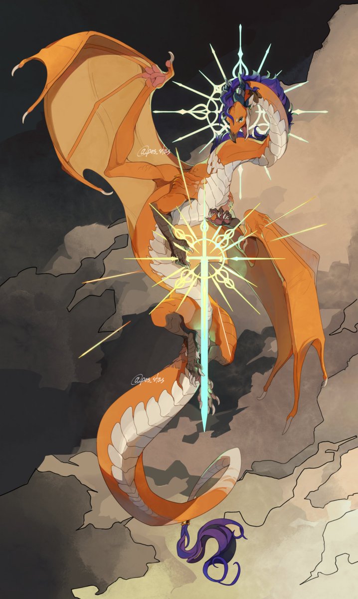 DRAGON ART NEVER GETS OLD!!! 

Fullbody cомміssіon for @/RunaSolaris ⚔️🌟