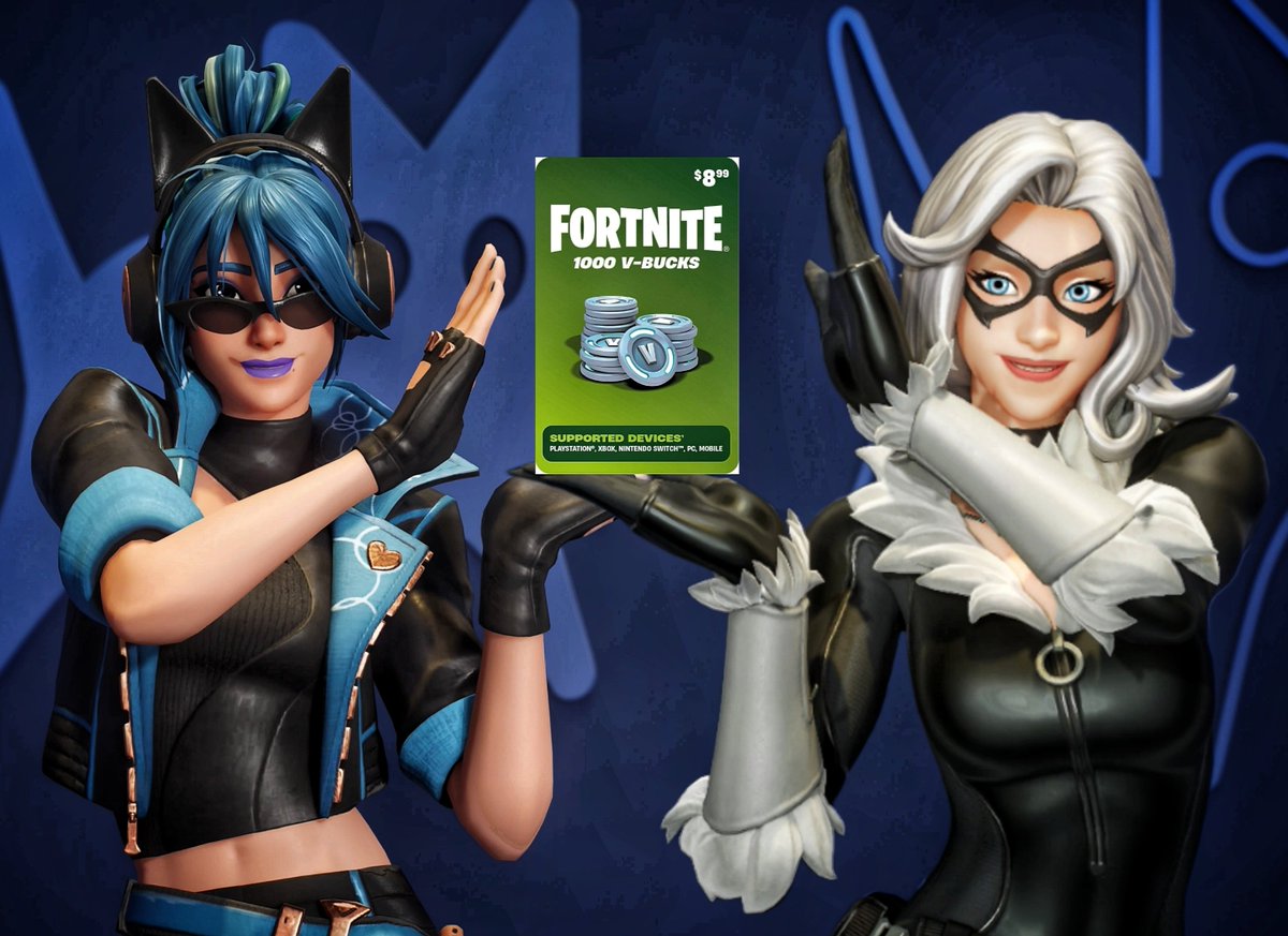 Galaxy20XX's tweet photo. Doing a little 1k vbucks giveaway today :D💙🖤🤍 ENDS THE 18TH 🌌

All you got to do is:

Like &amp; Retweet ❤️♻️

Follow @Galaxy20XX and @Snowbelltime 

Reply when done :)

Best of luck everyone ✨️ https://t.co/DlBkxhNIew