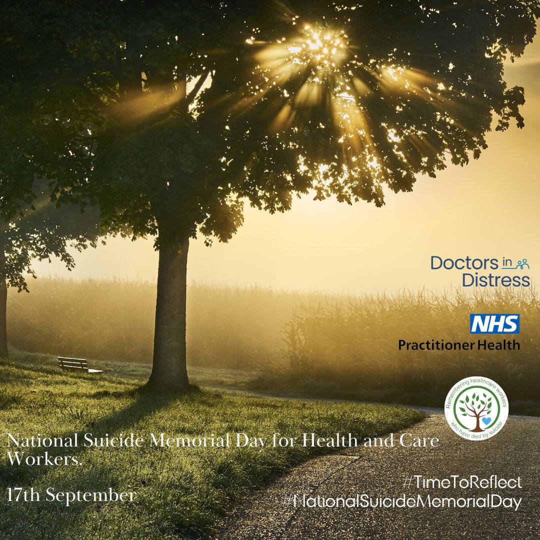 Tomorrow, 17th September, we are holding the UK's first National Suicide Memorial Day for Health and Care Workers. 

Together with <a href="/NHSPracHealth/">NHS Practitioner Health</a>  we wanted to have an annual day in the calendar to remember those healthcare workers who have died by suicide.

Since 2011, 2,500