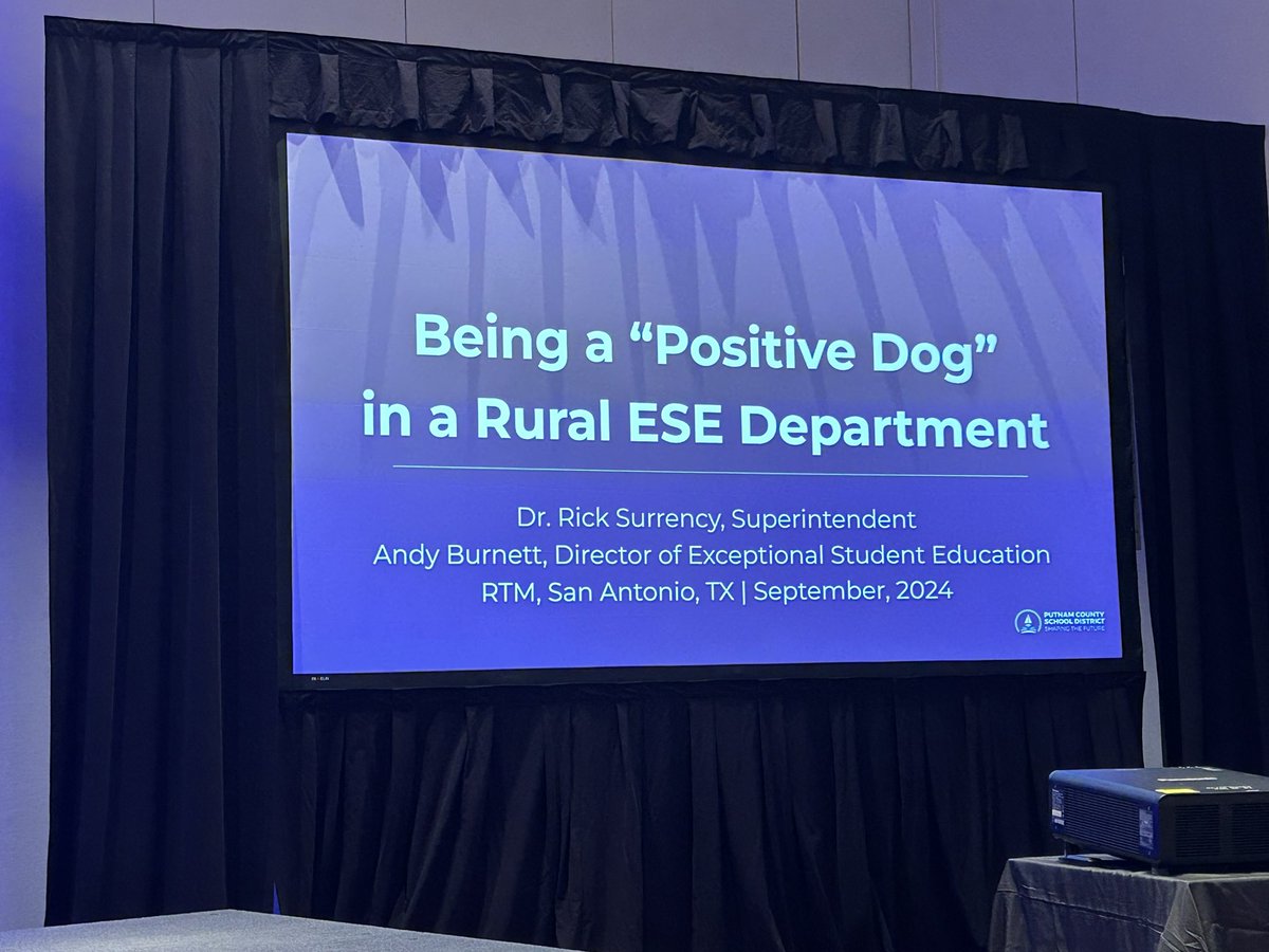 We got our Positive Dog this morning to kick off the conference. Very powerful conversation. Start the IEP off letting parents talk first. #rtmk12