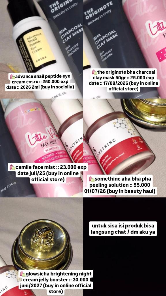hai aku lagi preloved skincare daerah samarinda, 95% baru beberapa kali pakai, untuk detail bisa langsung chat ya
#zonauang #preloved #skincare #samarinda