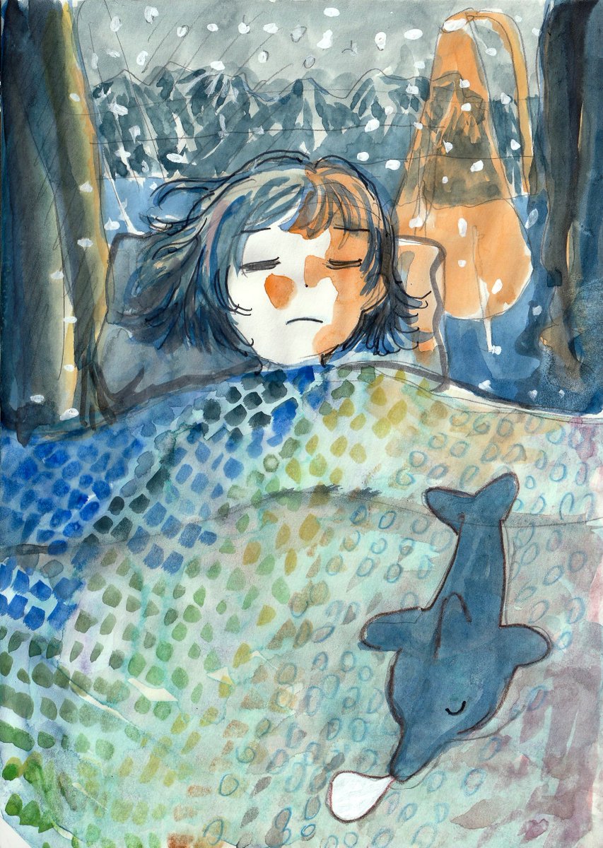 明日が心配な人
布団の中で、無い雪が降っている想像をする人