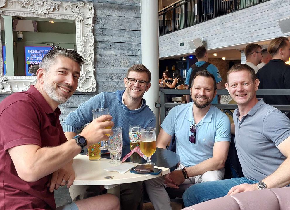 AustinFAlumni's tweet photo. There was a little reunion of boarders this summer in Manchester. These Former pupils left Friars circa 1997. John Nabozny, who sent us through these fab photos said "As always with ex boarders, you always have this unbreakable bond...like it was yesterday!" https://t.co/jT376hg0XU