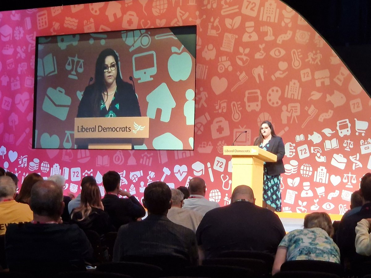 MathewHulbert's tweet photo. A very important speech by @LizAdamsLibDem in this prisons policy motion debate at @LibDemConf.
#LDConf #LibDems https://t.co/gtlsdnE2eY