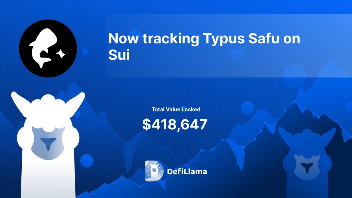 DefiLlama's tweet image. Now tracking @TypusFinance SAFU on @SuiNetwork 

Typus SAFU is a principal-protected structured product on the Sui Blockchain, providing 99.99% principal protection, no fees for bull and bear strategies, and potential upside through options, aimed at optimizing crypto returns