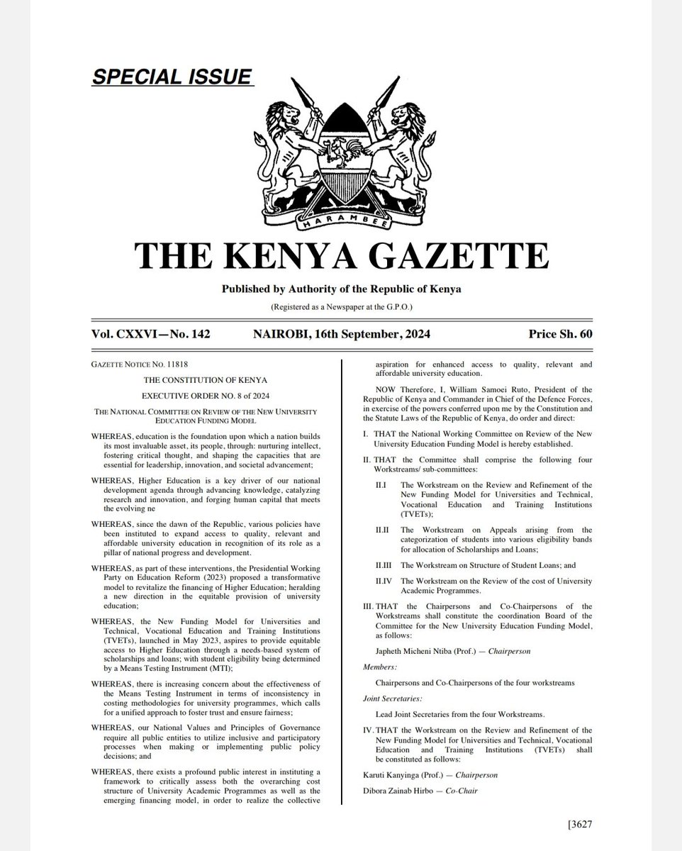 PhostineW95595's tweet photo. "Honored to be appointed to the National Committee on the University Funding Model. Thank you, H.E. @WilliamsRuto, for the opportunity. I pledge to prioritize the needs of university students and ensure a brighter future for higher education. #fundingmodel #studentsfirst https://t.co/a2kPY3hiF6