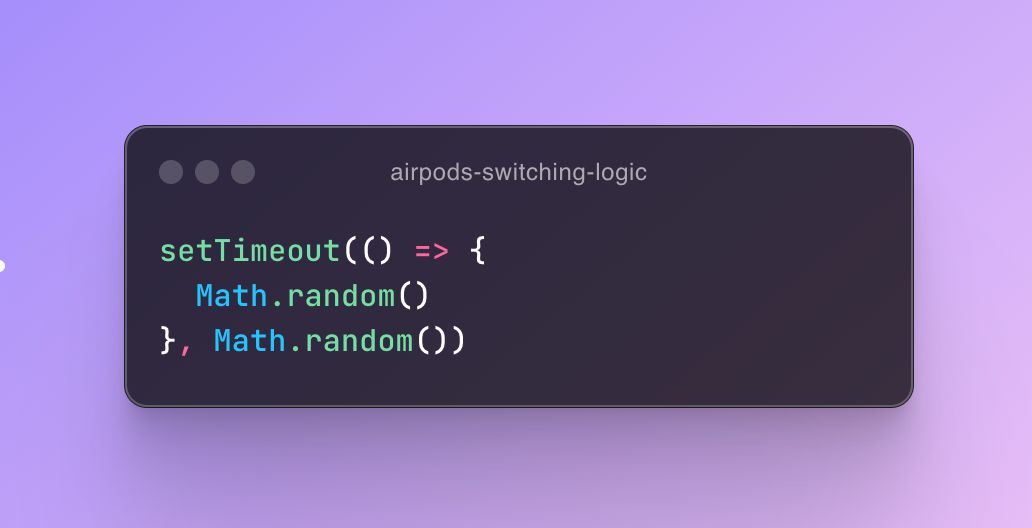 apple's code for switching airpods between devices has leaked