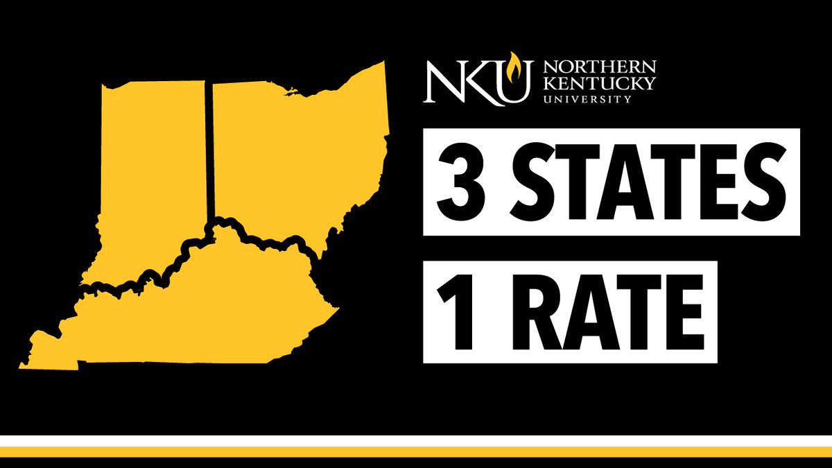 In a move designed to further streamline the college admissions process and make education more accessible, Northern Kentucky University is introducing its new 3 States, 1 Rate tuition model.

Click the link for more information: nku.edu/news/2024/sept…

#NorseUp