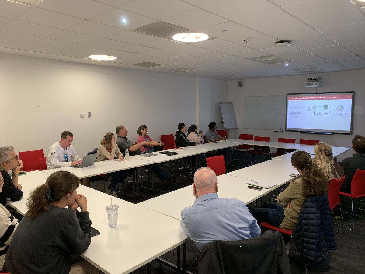The joint lab meeting of Cardiff brain cancer research labs kicks off for the new academic year 💪💪