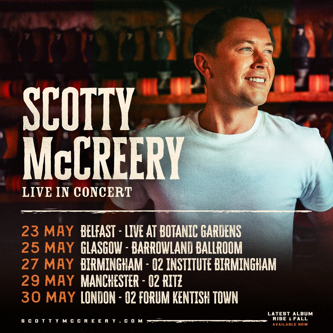 Country2Country (@c2cfestival) on Twitter photo 🤠 <a href="/ScottyMcCreery/">Scotty McCreery</a> announces his long-awaited return to the UK next year, with headline dates across May!
Tickets go on sale 10am this Fri via tix.to/ScottyM25 🤠 <a href="/ScottyMcCreery/">Scotty McCreery</a> announces his long-awaited return to the UK next year, with headline dates across May!
Tickets go on sale 10am this Fri via tix.to/ScottyM25