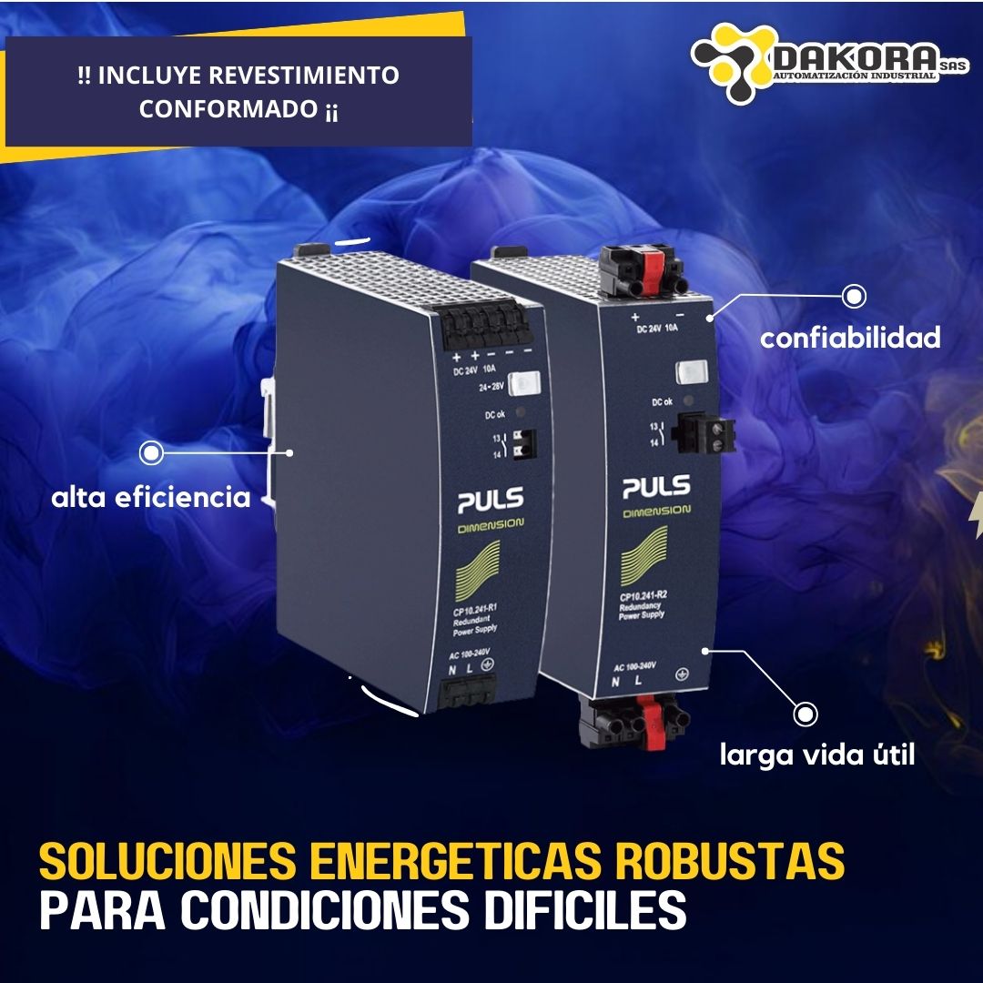 Dakora_SAS's tweet image. ¡Fuentes de Potencia PULS: Robustas y Confiables en Cualquier Condición! ⚡Nuestras fuentes para riel DIN con revestimiento protector aseguran máxima eficiencia y larga vida útil, incluso en entornos difíciles. #FuentesDePoder #AutomatizaciónIndustrial #PULSPower