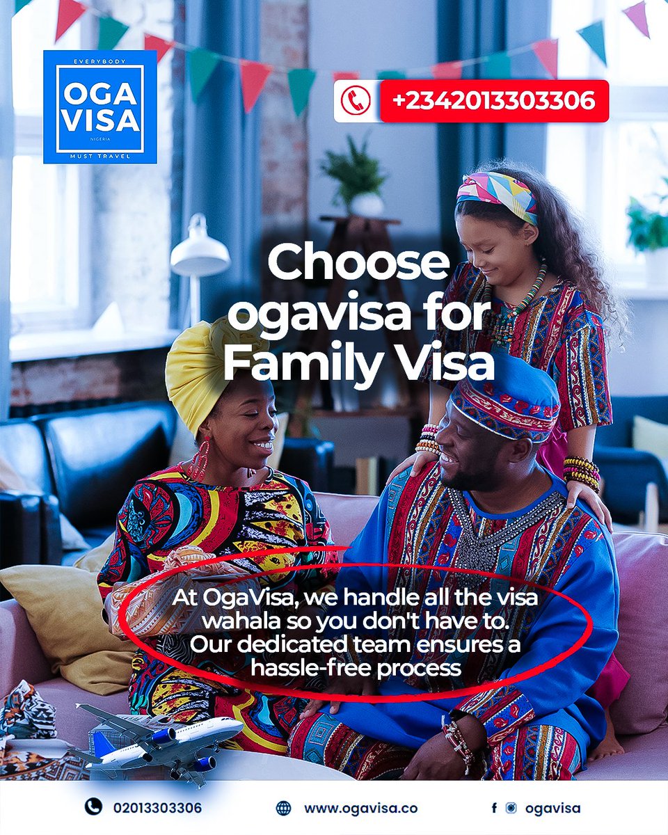ogavisa's tweet photo. Choose ogavisa for family visa.

#ogavisa #visa #travel #travelvisa #travelgram #abuja #naira #bae u https://t.co/JTzY8HJcAo