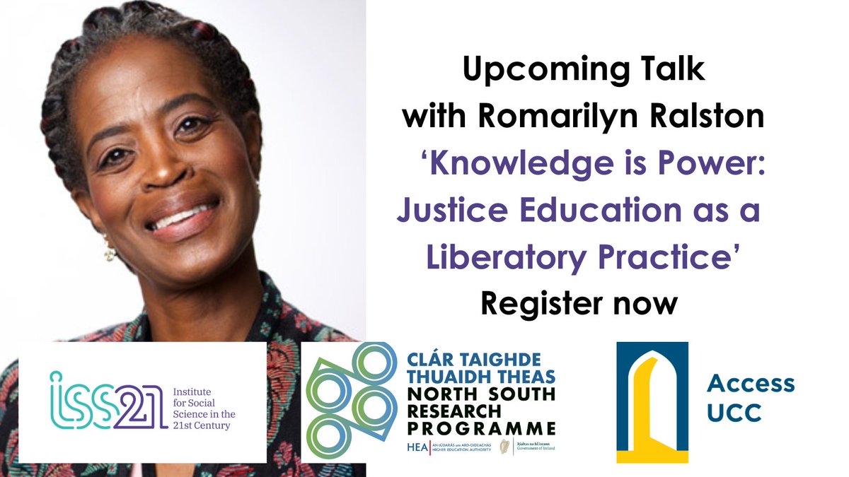 You are invited by <a href="/ISS21UCC/">ISS21</a> , <a href="/Access_UCC/">Access UCC</a> , HEA North South Programme TOGETHER project, the Irish University Prison Education Network, and IPAN to a talk. 
🗓️Wed 9th Oct
⏰17:00-18:30hrs
📍UCC, O’Rahilly Building, Room 156 or online.
Register now ➡️ bit.ly/RRISS21Talk