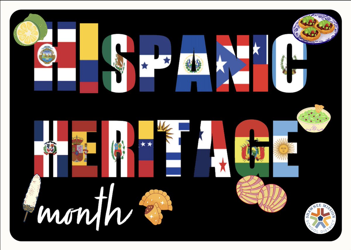 🎉National #HispanicHeritageMonth  takes place annually 9/15 - 10/15 as an opportunity to recognize and celebrate the many contributions, diverse cultures, and extensive histories of the American Latino community. (Graphic by SMS student Vielka Corrales) docs.google.com/document/d/1eq…