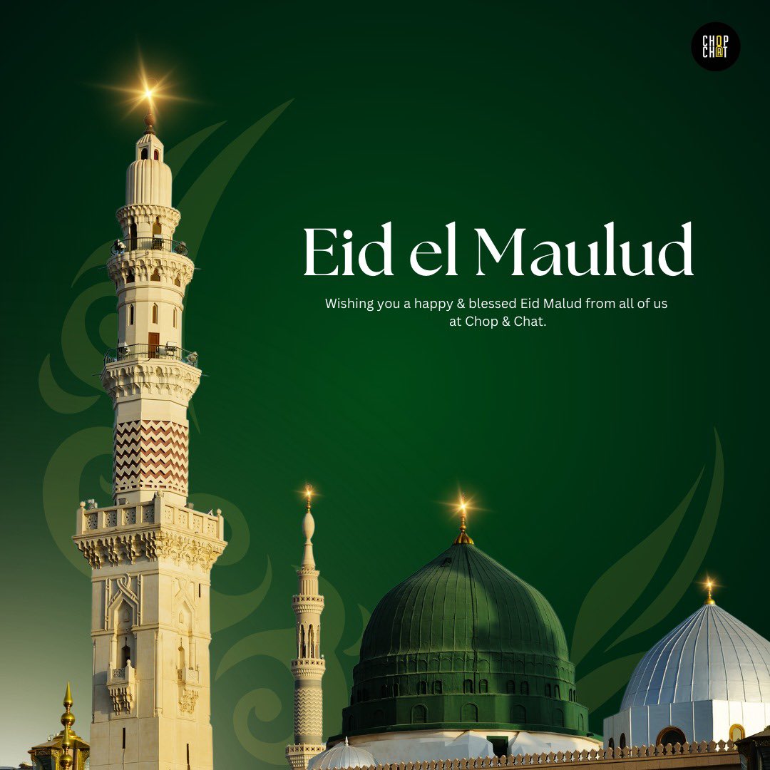 Wishing everyone a joyous and blessed Eid Mawlid! May this special day bring peace, blessings, and happiness to you and your loved ones.💚💛
