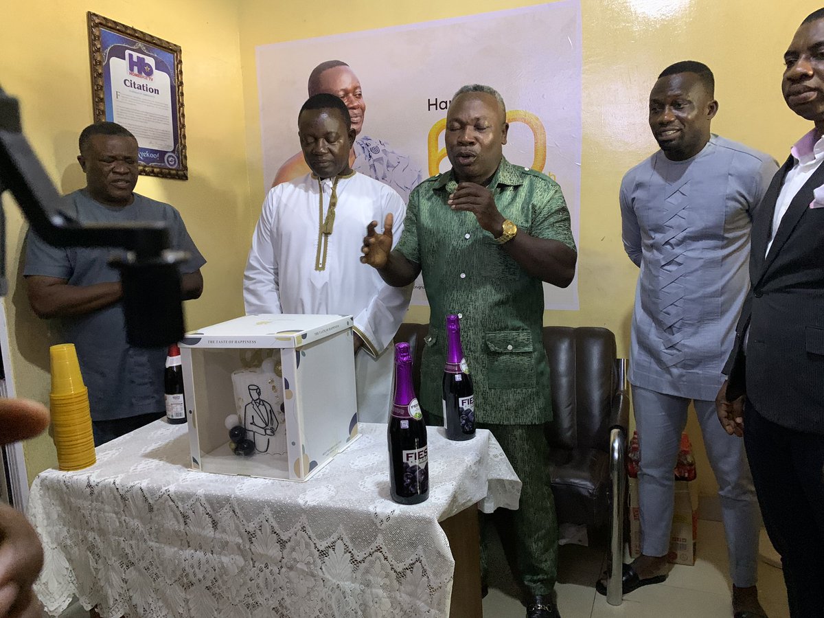 hbtvghana's tweet photo. Photos of Mr. David Kwaku Afriye’s 60th Birthday happening now at the premises of Homebase Tv🎉🎊💫 

#happybirthday #homebasetv #homebasetvgh https://t.co/zolh0Q8nqj
