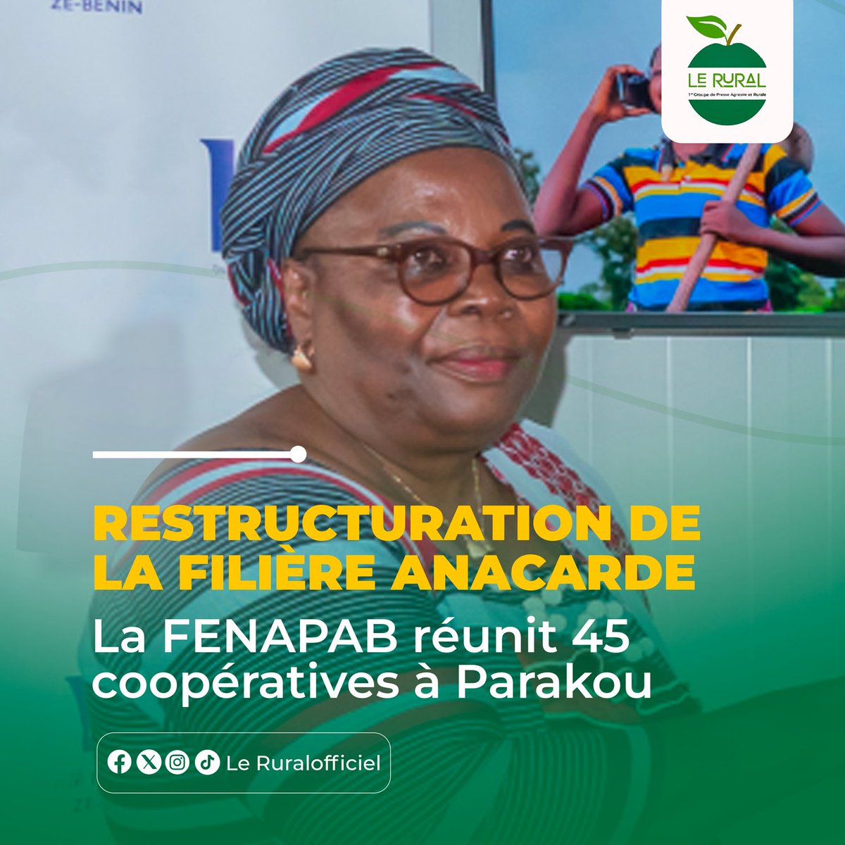 LERURAL2's tweet image. 🚨 RESTRUCTURATION DE LA FILIÈRE ANACARDE AU BÉNIN : La FENAPAB tient son AGO/E ce lundi à Parakou

Ce lundi 16 septembre 2024, Parakou abrite l’assemblée générale ordinaire et extraordinaire des producteurs.
 
Lire plus  ⤵️
lerural.bj/fenapab-tient-…

#fenapab @gouvbenin