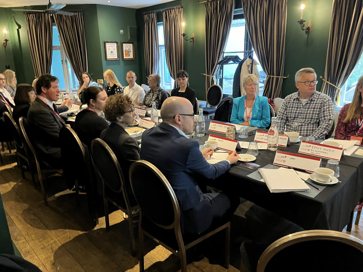 The Work Foundation (@workfoundation) on Twitter photo Delighted to host roundtable with <a href="/LancasterUni/">Lancaster University</a> at <a href="/LibDems/">Liberal Democrats</a> conf asking how the UK can develop a world leading social care workforce that supports families in their time of need.
Valuable contributions from <a href="/pippaheylings/">Pippa Heylings 🔶️ MP for South Cambridgeshire</a> <a href="/angusmacdlibdem/">Angus MacDonald</a> <a href="/DoddsJane/">Jane Dodds AS/MS 🔶🏴</a> <a href="/agcolehamilton/">Alex Cole-Hamilton MSP🔶🇺🇦</a> and others… Delighted to host roundtable with <a href="/LancasterUni/">Lancaster University</a> at <a href="/LibDems/">Liberal Democrats</a> conf asking how the UK can develop a world leading social care workforce that supports families in their time of need.
Valuable contributions from <a href="/pippaheylings/">Pippa Heylings 🔶️ MP for South Cambridgeshire</a> <a href="/angusmacdlibdem/">Angus MacDonald</a> <a href="/DoddsJane/">Jane Dodds AS/MS 🔶🏴</a> <a href="/agcolehamilton/">Alex Cole-Hamilton MSP🔶🇺🇦</a> and others…