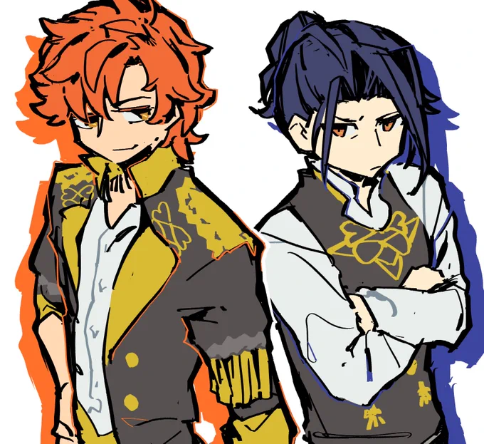 リクで風花のシルフェリを描きました