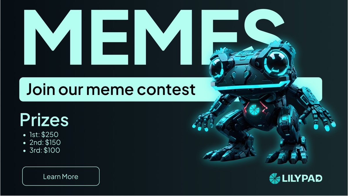 And they said money didn't grow on trees, well they were right, but it does grow on memes 👀

Join our meme contest and upload your best Lilypad memes for a chance at prizes:

🏆1st: $250
🥈2nd: $150
🥉3rd: $100

Learn more and leap into the contest 🐸 👇lilypad.team/galxememeconte…