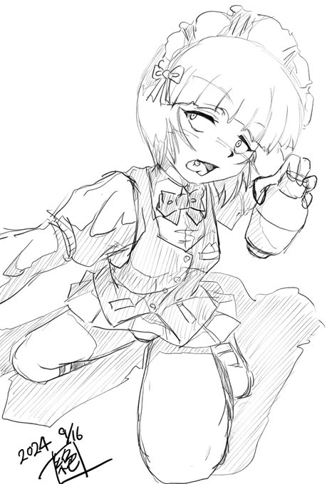 今日はどん底人もまばら
カウンターの中でちょっと暇そうに
それでいて凛としているカトラスに
1枚写真を撮らせてくれないかと頼んでみた
「その辺の客なら断るけれど…
アンタなら…いいよ」
やったー
じゃぁ早速とカメラを構えると
いやまって
そのポーズじゃ…
いやそういうポーズもいいんだけど… 