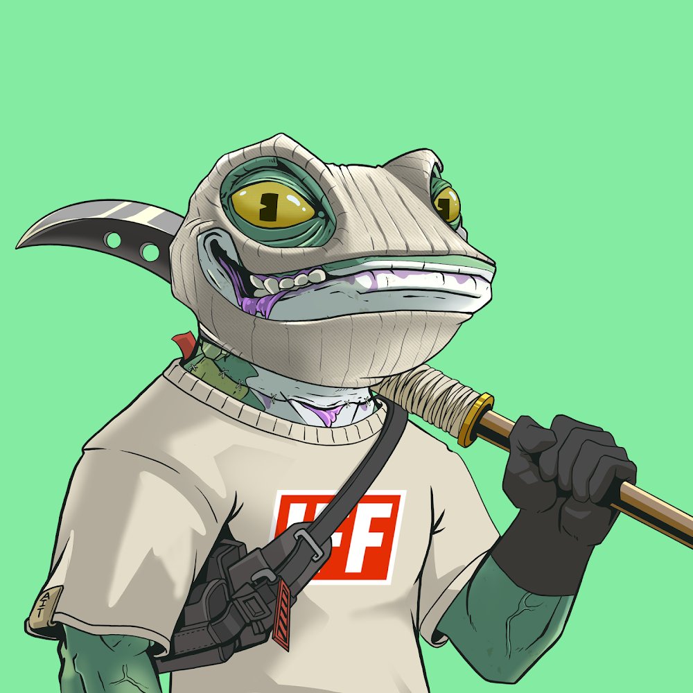 spacepear3's tweet photo. These guys don't do peaceful negotiation

These guys are here to fuck your shit up

Incredible art from @SCUMSOL and team, no starters here we've got main on main on main when it comes to what @CyberFrogsNFT cooking https://t.co/ktEyWu6Vvv