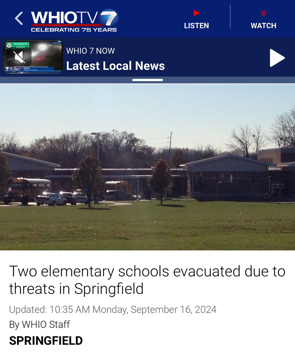 Two of our elementary schools were just evacuated due to threats.

Both of our colleges have gone virtual this week due to threats.

The city just canceled our annual CultureFest because of threats.

None of this was happening before Trump and Vance opened their mouths.