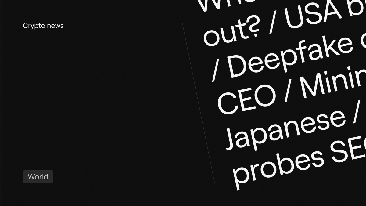 Market news from EMCD

🪙 Who let the $DOGS out?
The $TON community distributed <a href="/dogstelegrameme/">DOGS</a>  tokens to 17 million users

💲 USA buys $BTC
American companies plan to buy cryptocurrency worth $10.3 trillion

🔍 USA probes SEC
U.S. Government suspects that SEC hires only