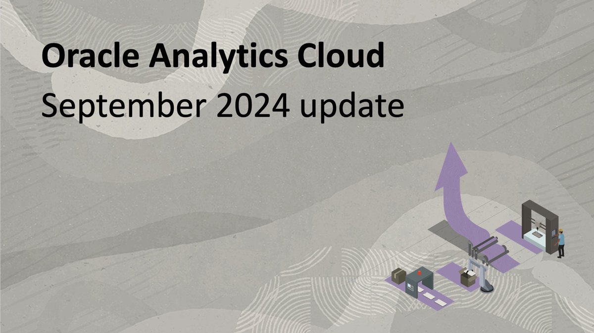 The #OracleAnalytics September 2024 update is LIVE! Read more about the latest on our blog: social.ora.cl/6011o6Xn1