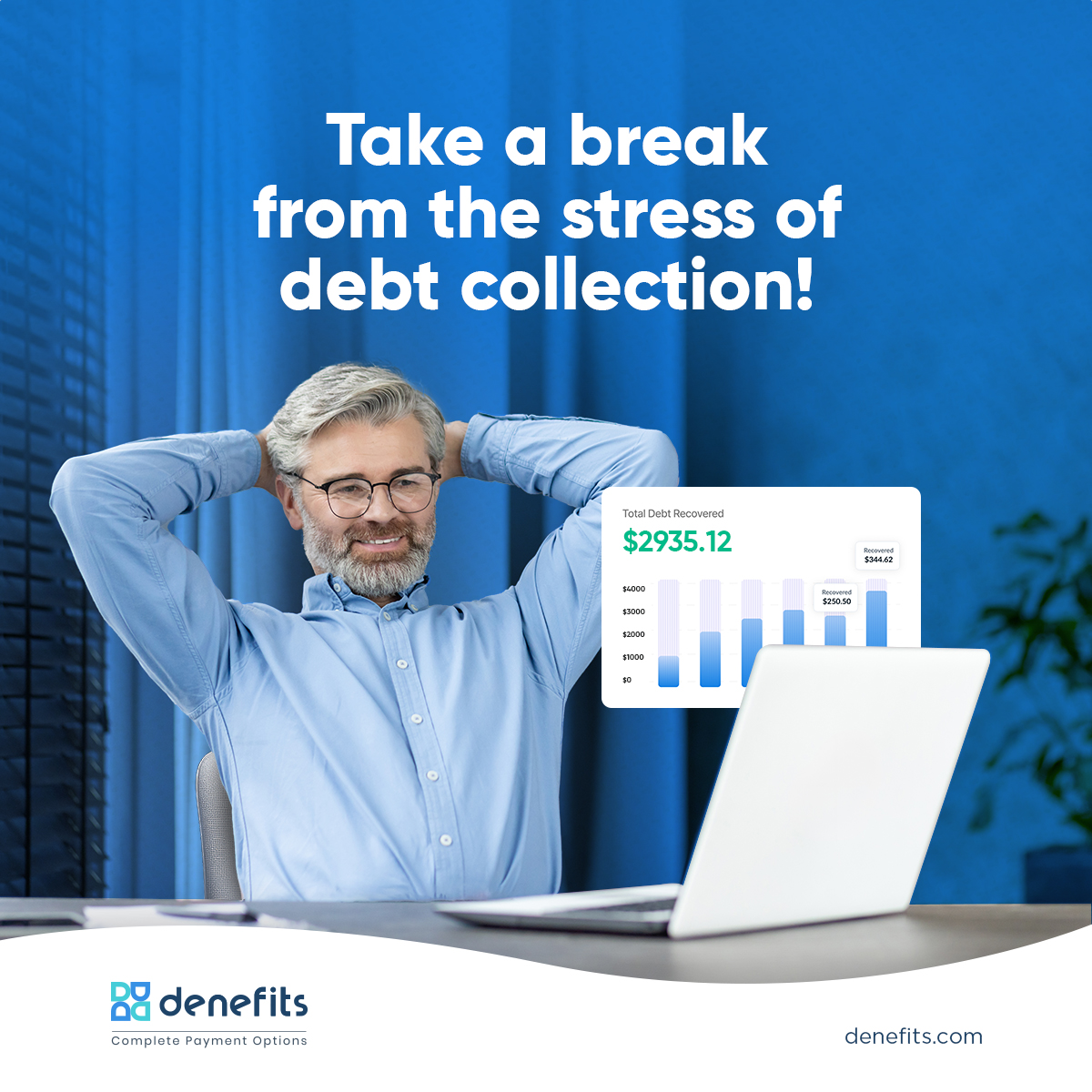 denefits's tweet image. You can now sit back and enjoy steady revenue while #Denefits takes care of those overdue accounts on your behalf. 

Sign up to learn more.