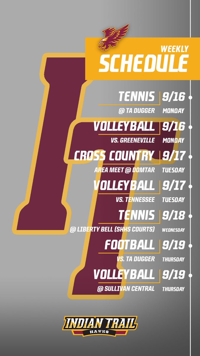 Another busy week. LETS GO HAWKS!!!